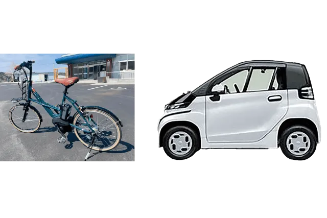 電気自転車(10台)とC+pod